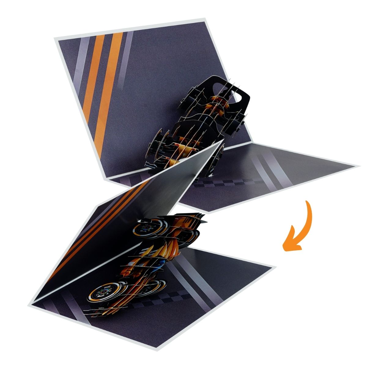 Racing Car Pop Up Card
