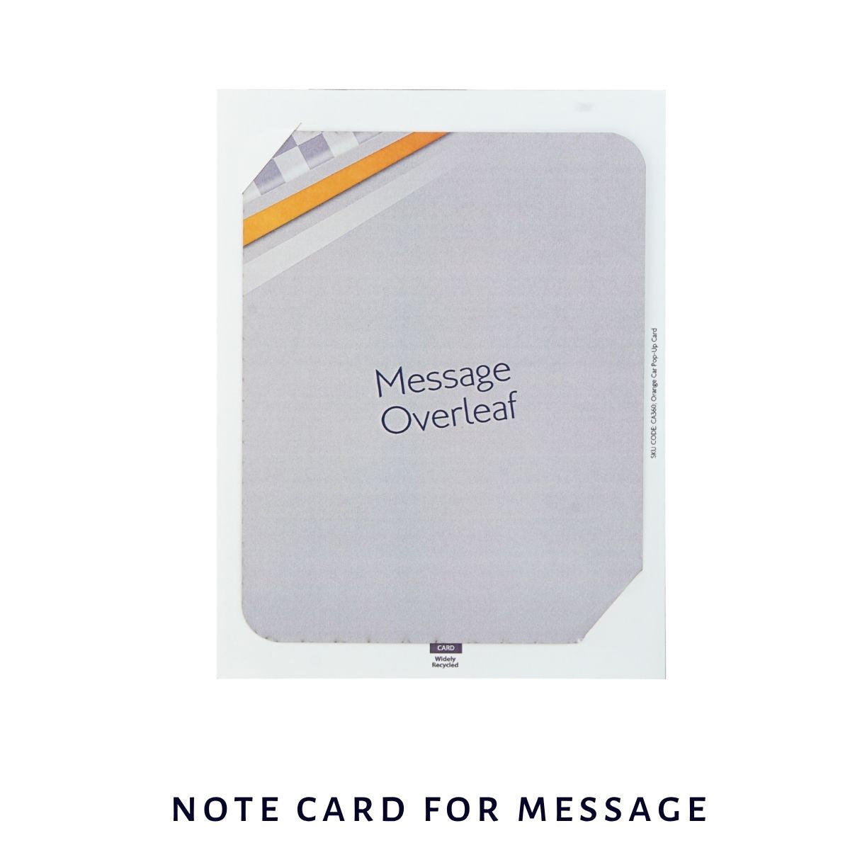 Racing Car Pop Up Card