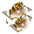 Load image into Gallery viewer, Sunflowers Pop Up Card by Cardology which is perfect for Birthdays, Mothers Day, Anniversaries or even New Home Congratulations. Image shows the pop up card closing
