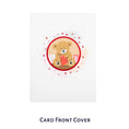 Load image into Gallery viewer, Close up image of Cardology Valentines Day Card or Anniversary Card front cover. Love Bear Pop Up Card front cover.
