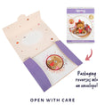 Load image into Gallery viewer, Image of Love Bear Pop Up Card reversible envelope.  Card packaging reverses into a beautifully designed envelope
