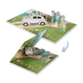 Load image into Gallery viewer, Wedding Car 3D Pop Up Card for Wedding Cards - image showing the 3D card closing
