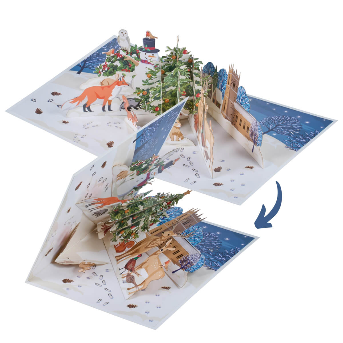Winter Woodland Pop Up Card