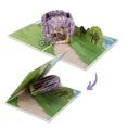 Load image into Gallery viewer, Wisteria 3D Pop Up Card for first anniversary gift and Valentines Day - closing image
