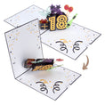 Load image into Gallery viewer, Image showing 18th Birthday Pop Up Card closing
