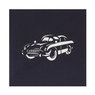 Silver Classic Car Pop Up Card
