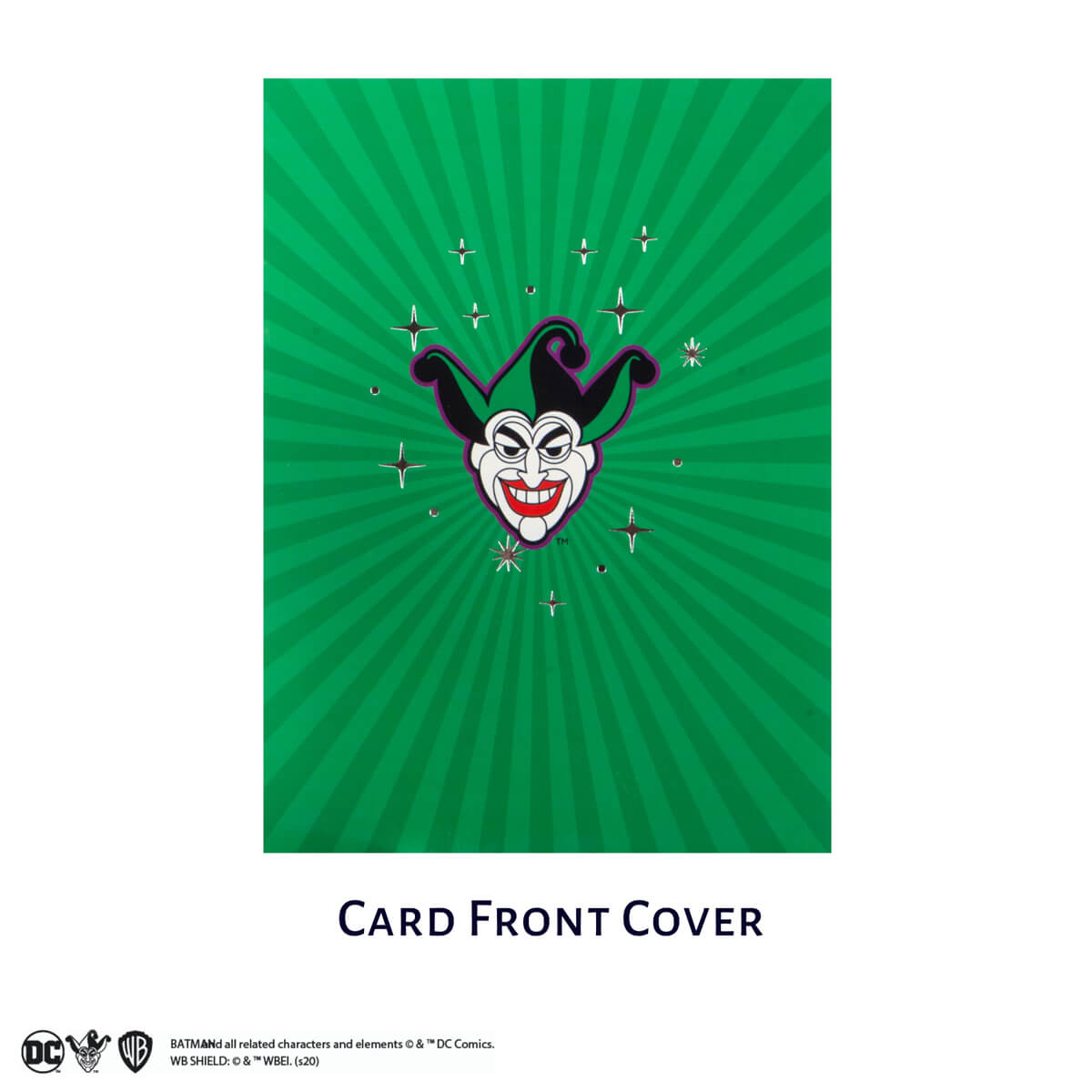 The Joker Batman Pop Up Card Close Up Image