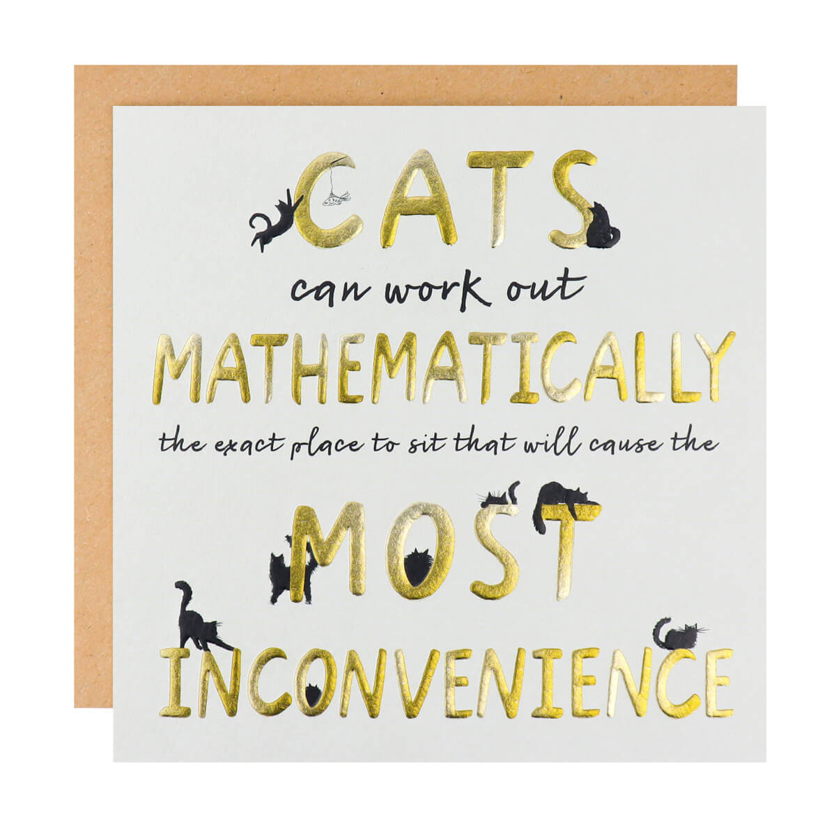 Inconvenient Cats Card