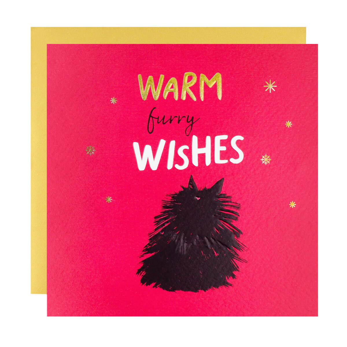 Warm Furry Wishes Cat Card