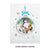 close up image of Battersea Dogs Christmas Charity 3D Card featuring a 3D snowman surround by different dog breeds in the snow