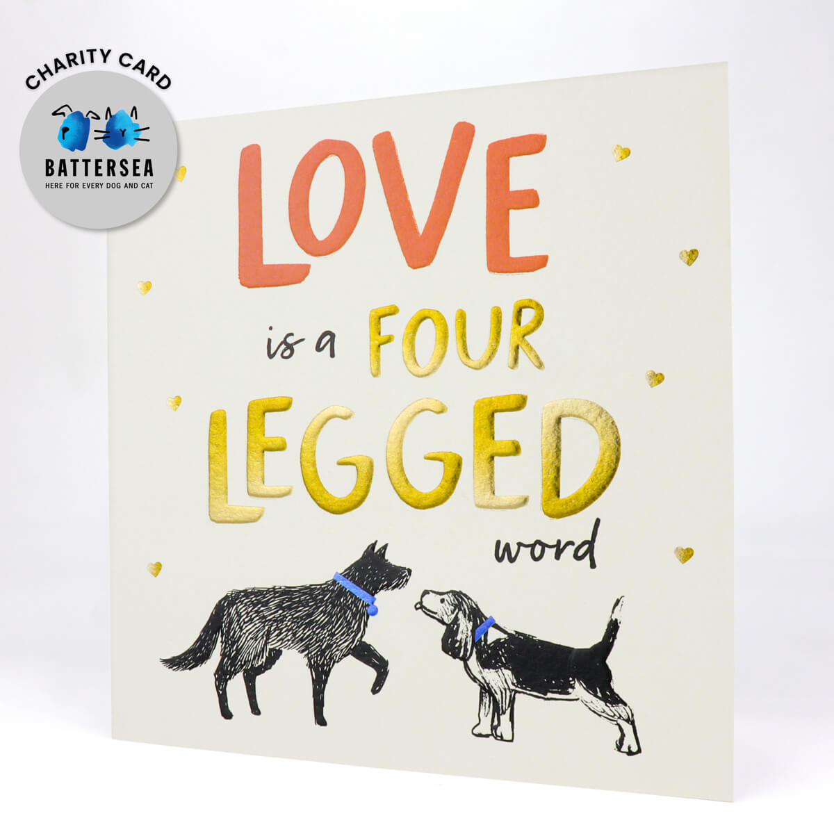 Love Is A Four Legged Word Card