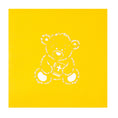 Load image into Gallery viewer, Close up image of Christening Bear Pop Up Card yellow cover
