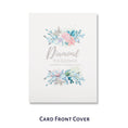 Load image into Gallery viewer, Diamond Wedding Anniversary Card for 60th Wedding Anniversary Gift - image of front cover which reads 'diamond weddings deserve celebrating'
