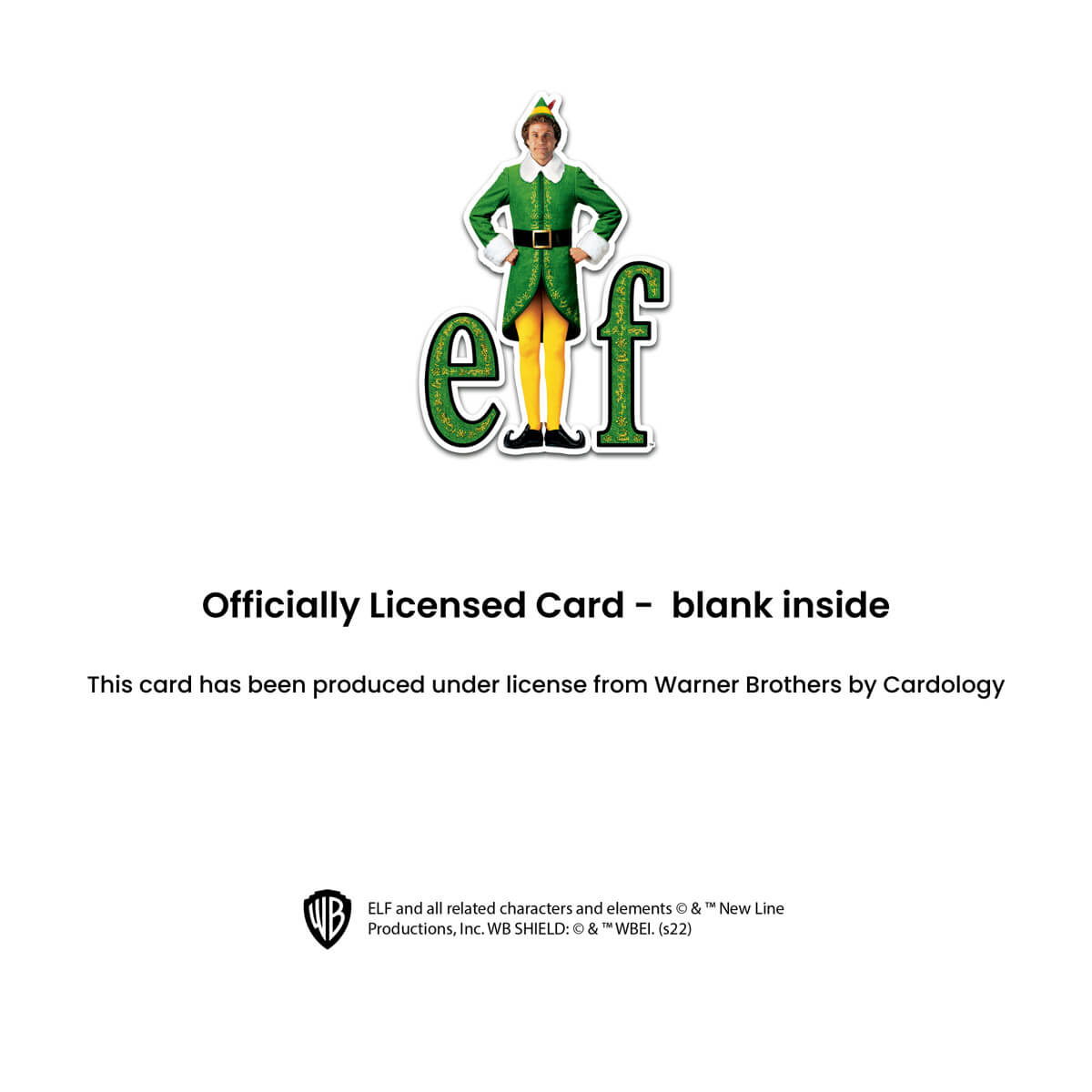 Officially licensed card - blank inside.  This card has been produced under license from Warner Brothers by Cardology