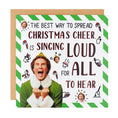 Load image into Gallery viewer, Buddy The Elf funny christmas card staring Will Ferrell. 
