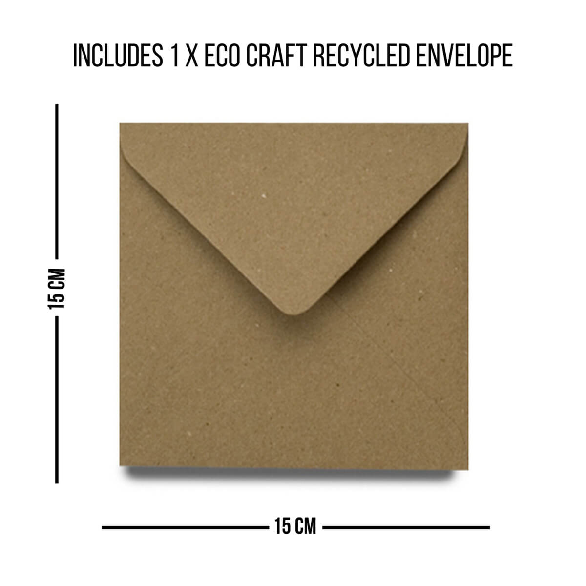 Kraft envelope 15cm x 15cm