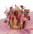 Load image into Gallery viewer, Floral Crown Pop Up Card for Valentine's Day Cards or Mother's Day Cards
