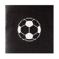 Load image into Gallery viewer, close up image of football pop up birthday card cover
