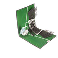 Load image into Gallery viewer, mens football pop up card half open at 90 degrees on a white background
