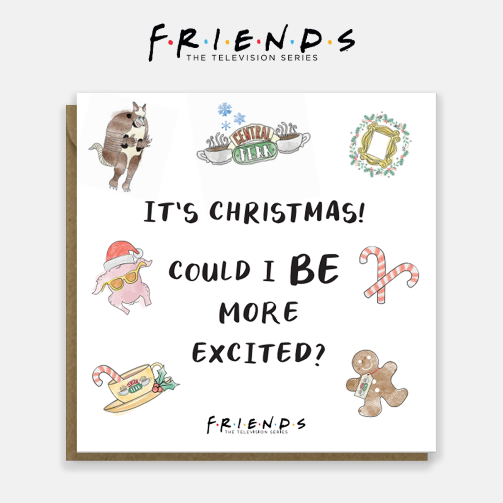 Friends Christmas Cards - Pack of 4