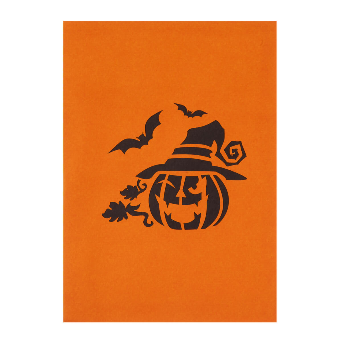 close up image of halloween pop up card cover 