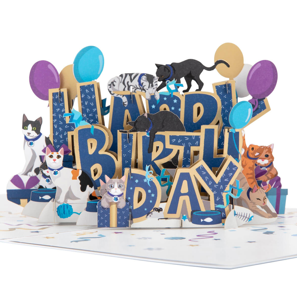 Battersea Happy Birthday Cats Card