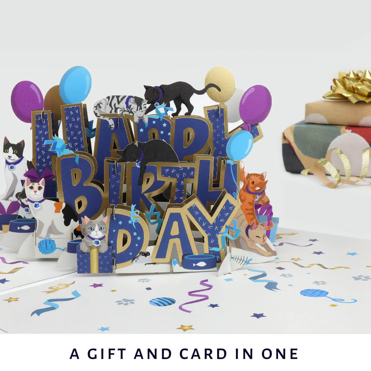 Battersea Happy Birthday Cats Card