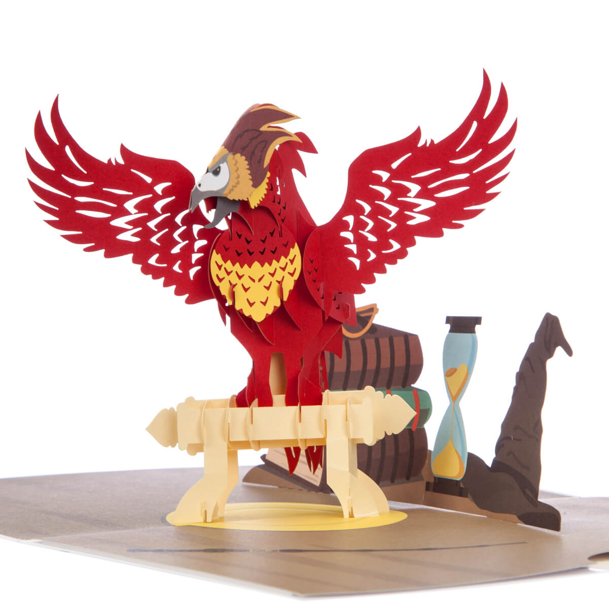 Close up image of Harry Potter Fawkes Pop Up Card
