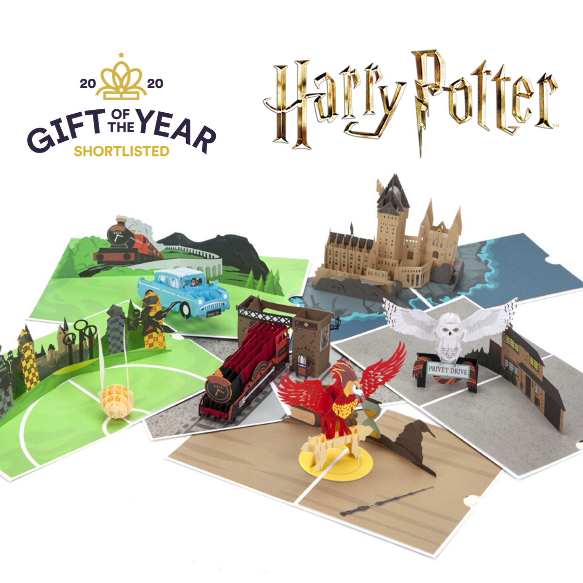 6 Card Collection Pack - Harry Potter Pop Up Cards