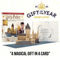 Load image into Gallery viewer, Image of Harry Potter Hogwarts Castle Pop Up Birthday Card open with cover behind
