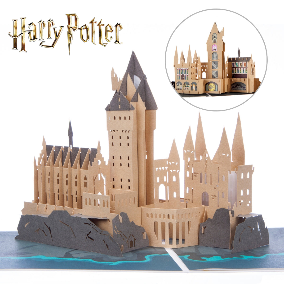 Harry Potter Birthday Card - Hogwarts Castle Pop Up Card