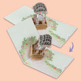 Load image into Gallery viewer, Lesbian Wedding Pagoda Pop Up Card - Closing Image
