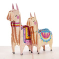 Load image into Gallery viewer, Llama Birthday Card - Llama Pop Up Card featuring 2 3D Llamas - Close Up Image
