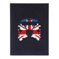 Load image into Gallery viewer, London Taxi souvenir 3D Card Cover with union jack taxi silhouette
