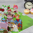 Load image into Gallery viewer, Mad Hatters Tea Party Pop Up Card V2
