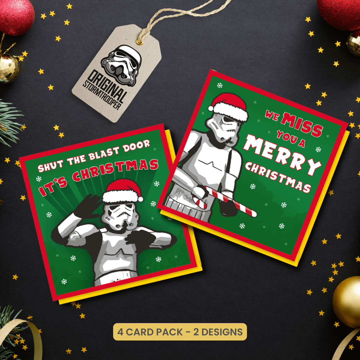 Star wars shop christmas cards pack