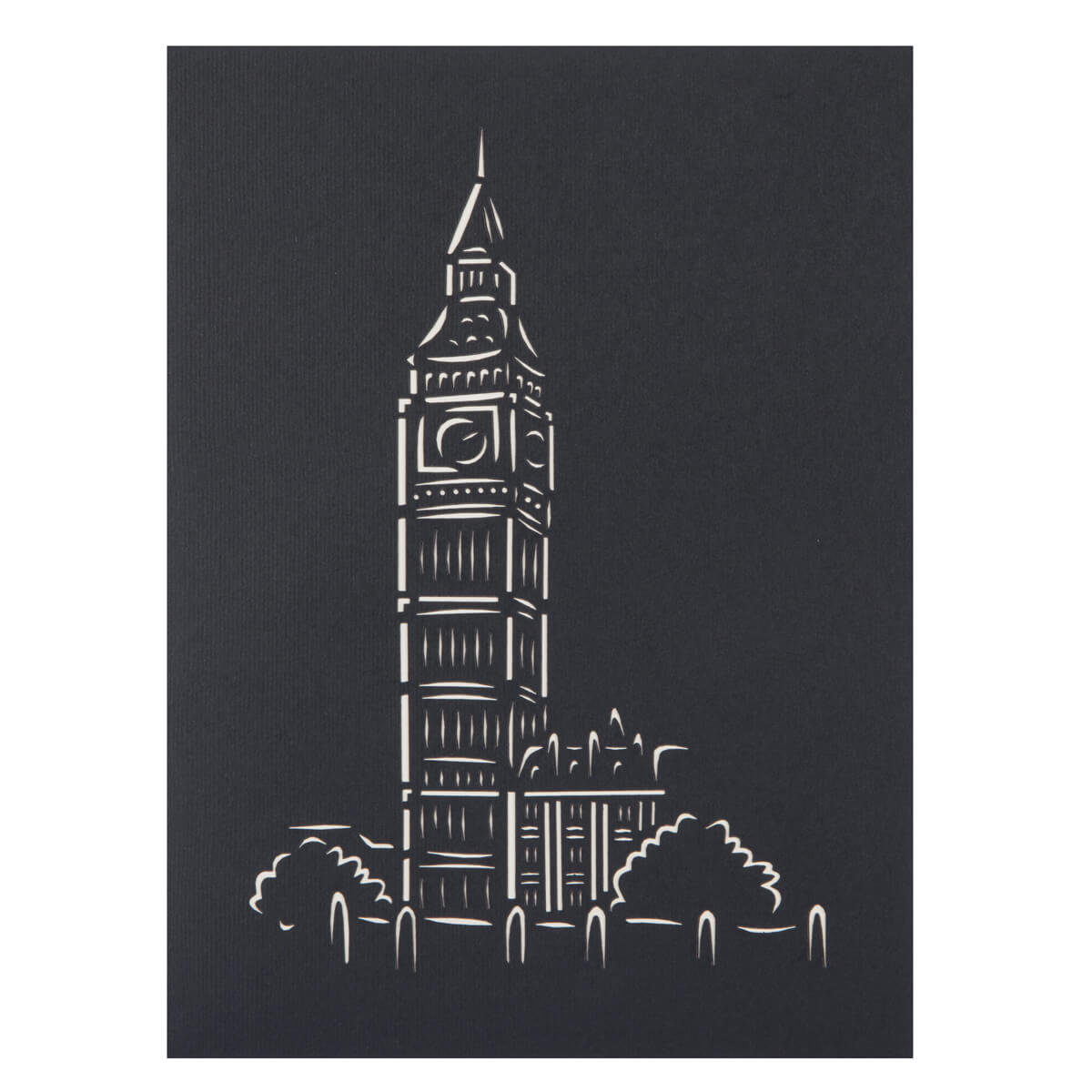 Palace Of Westminster Pop Up Card Cover Image On White Surface