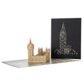 Load image into Gallery viewer, Palace Of Westminster Pop Up Card Fully Open with Cover On White Surface
