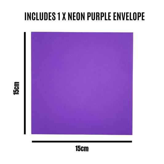 Purple Envelope 15cm by 15cm