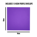 Load image into Gallery viewer, Purple Envelope 15cm by 15cm
