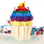 Close up image of Rainbow Cupcake Pop Up Card