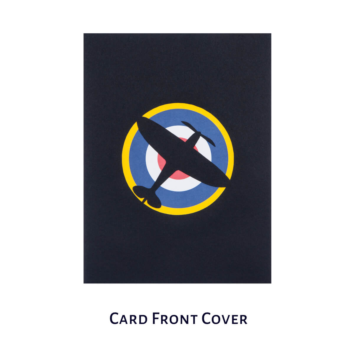 Close up image of Spitfire Pop Up Card cover