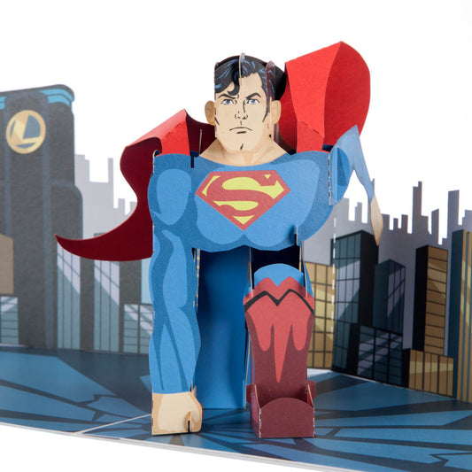 DC Comics Superman Birthday Pop Up Card - Close Up Image