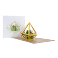 Load image into Gallery viewer, Terrarium Pop Up Card - Fully Open With Card Cover Behind
