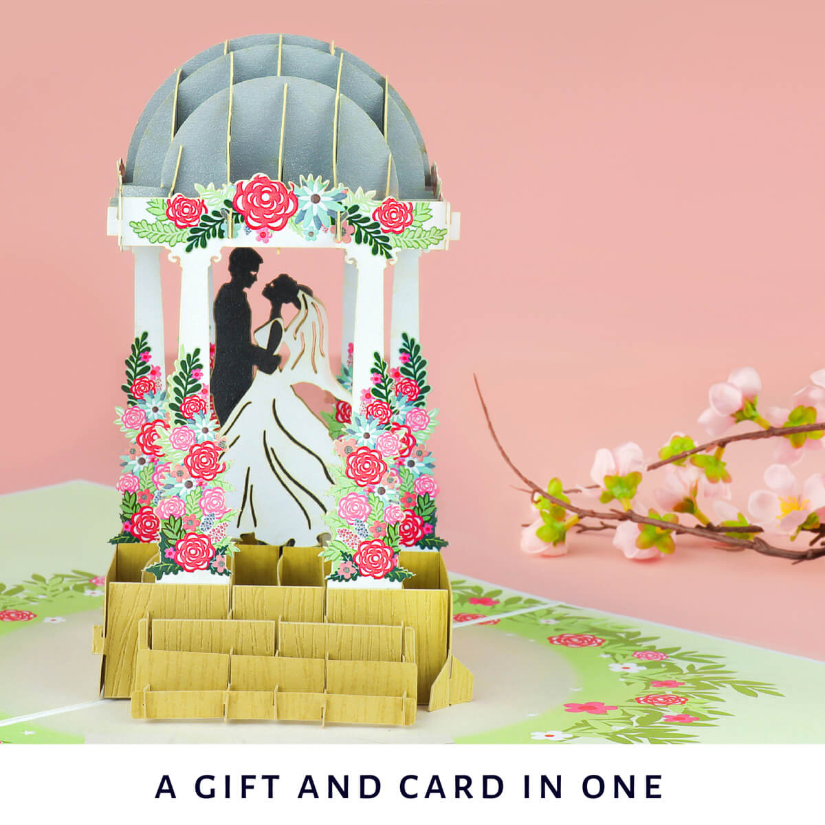 lifestyle image of Wedding Pagoda Pop Up Card